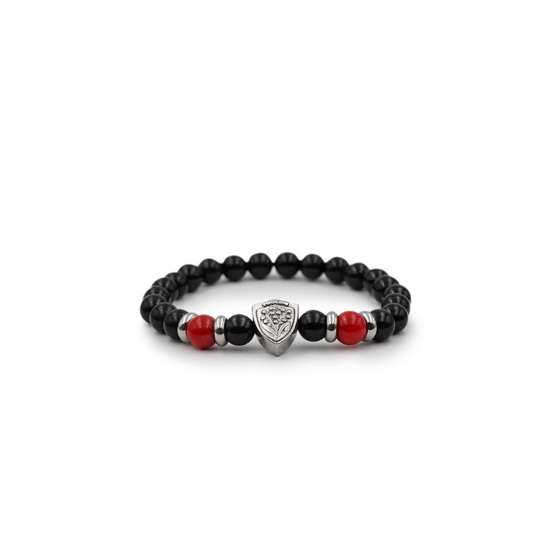 Bracelet RCT perles onyx et jade